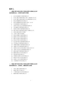 安徽江淮汽车股份有限公司授权品牌汽车销售企业名单