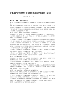 安徽煤矿安全监察行政处罚自由裁量实施细则(试行)