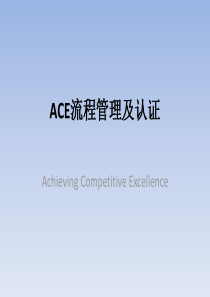ACE流程管理及认证（PPT40页)