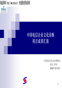 中国电信企业文化诊断报告（PPT74页）